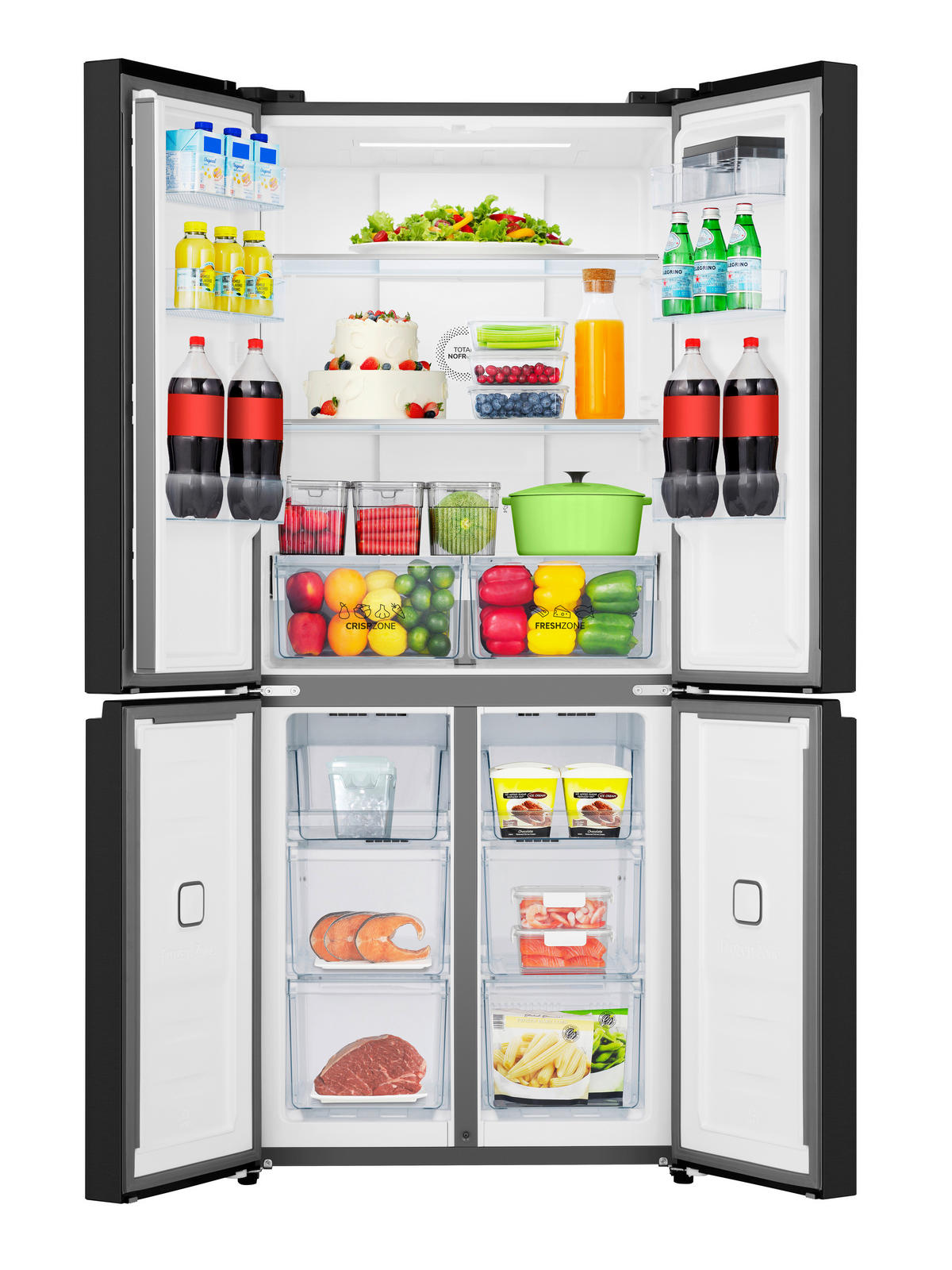 Gorenje Cross-Door NRM819D61BX schwarz B/H/T: ca. 79,4x190x65 cm Multi-Door NRM819D61BX - schwarz (79,40/190,00/65,00cm) - Gorenje