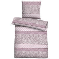 Baumwoll Bettwäsche Satin Bettwäsche_Satin_Ornament - beere (135,00/200,00cm) - Trendline by Biberna