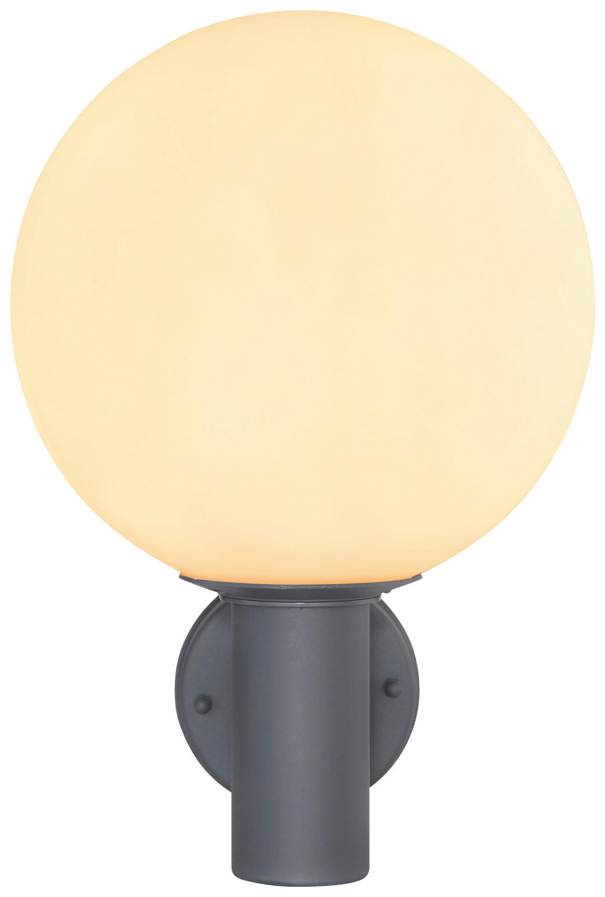LED-Außenleuchte silber anthrazit weiß B/H/D: ca. 25x37x25 cm OSSY - weiß/anthrazit (25,00/37,00cm) - GLOBO