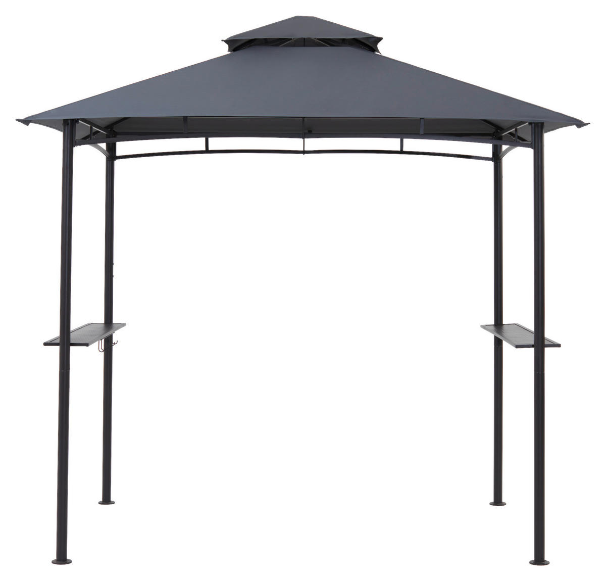 Grasekamp Grillpavillon BBQ grau Polyester B/H/L: ca. 152x250x244 cm BBQ - anthrazit/grau (244,00/152,00/250,00cm) - Grasekamp