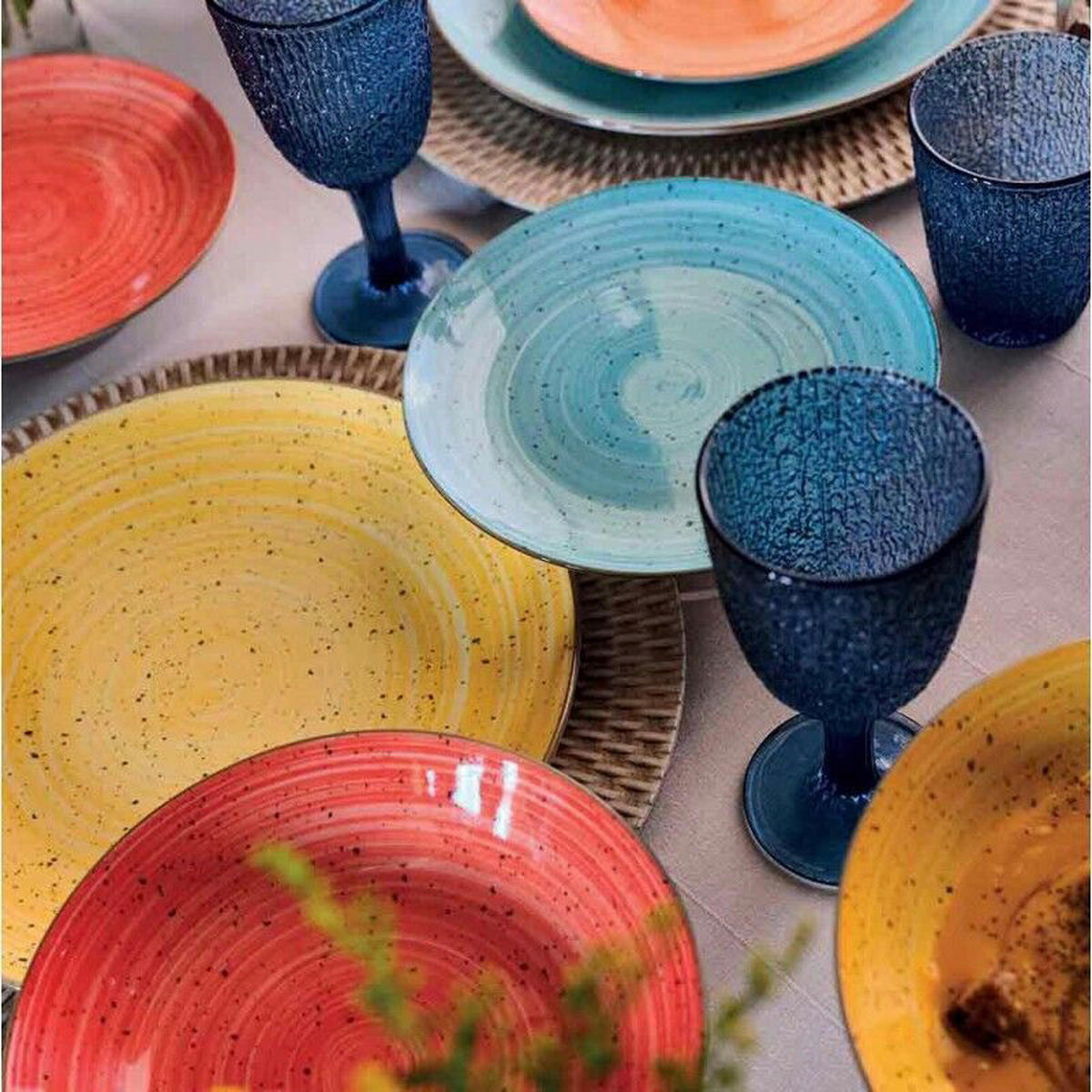 TOGNANA Tafelservice Kaleidos multicolor Porzellan 18 tlg. Kaleidos - multicolor - TOGNANA