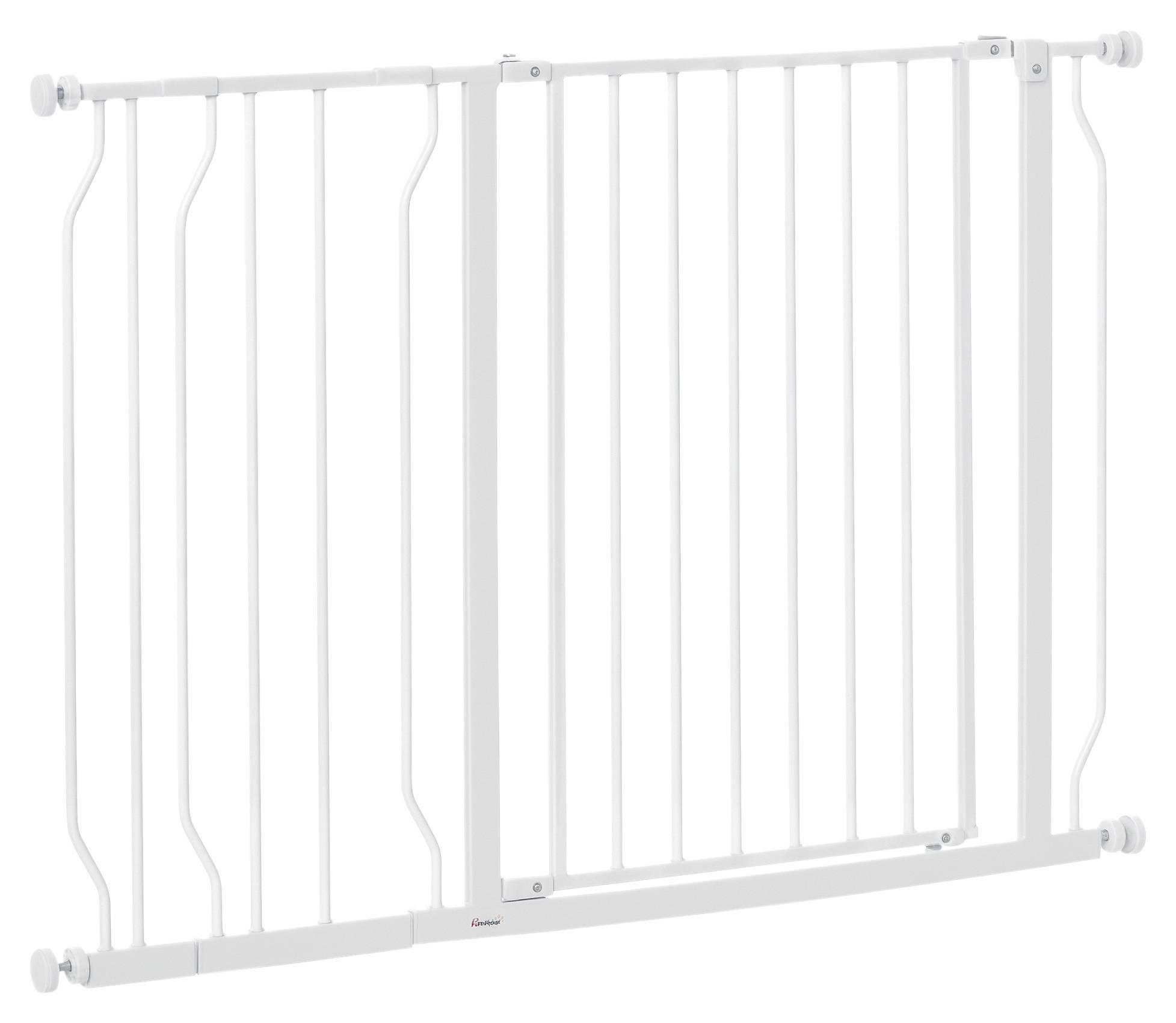 PawHut Schutzgitter weiß Kunststoff B/H/L: ca. 3x76x115 cm Schutzgitter - weiß (115,00/3,00/76,00cm) - PawHut