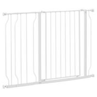 PawHut Schutzgitter weiß Kunststoff B/H/L: ca. 3x76x115 cm Schutzgitter - weiß (115,00/3,00/76,00cm) - PawHut