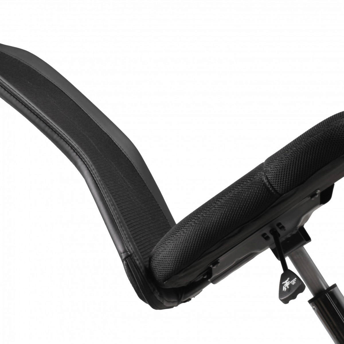 Drehstuhl schwarz Stoff Kinderschreibtischstuhl SALERNO - schwarz (60,00/100,00/60,00cm) - Amstyle