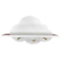 Wandgarderobe Wolke weiß B/H/T: ca. 35x11x23 cm Wolke - weiß (35,00/11,00/23,00cm)