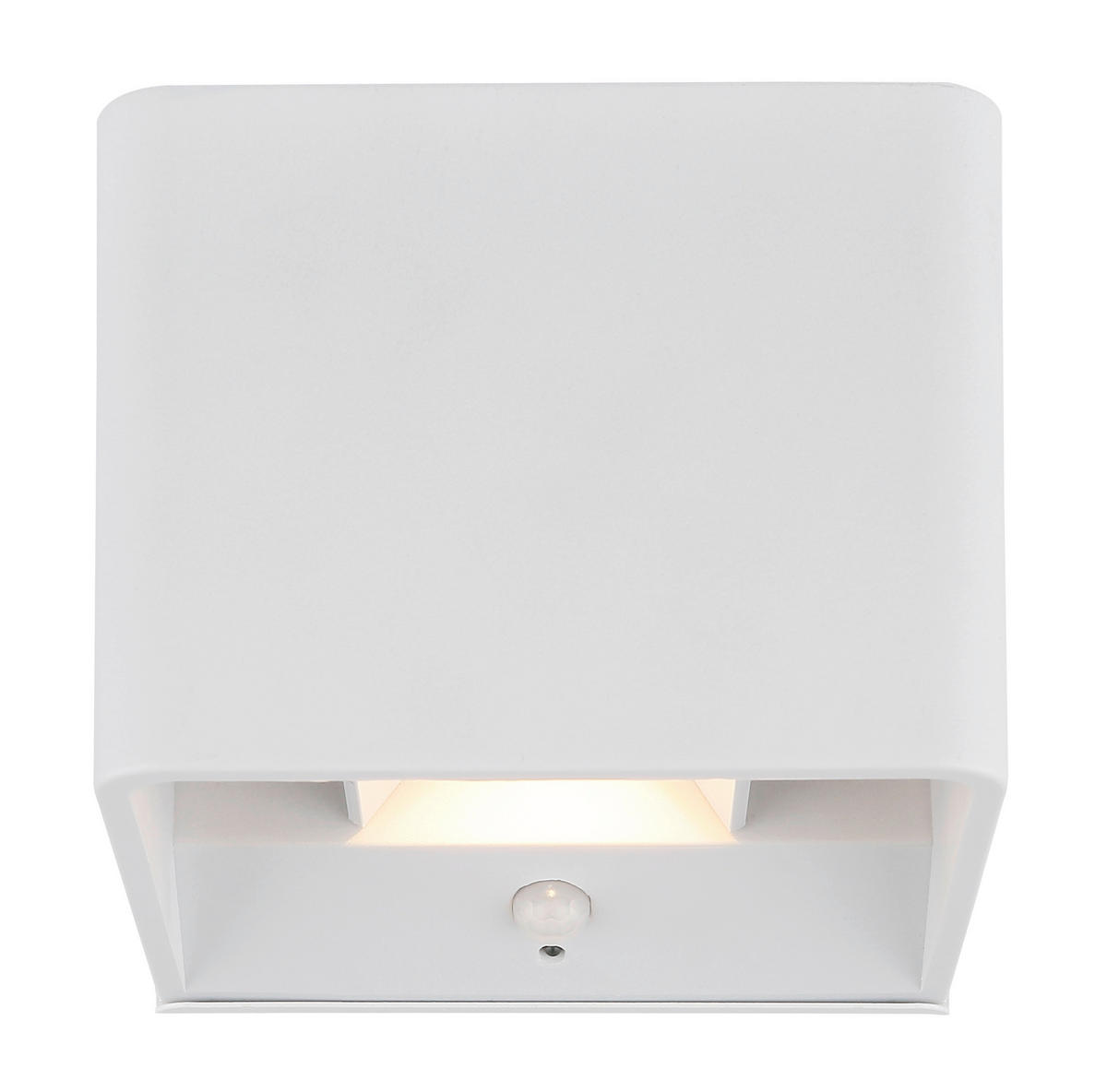 GLOBO LED-Wandleuchte klar weiß PVC Metall Kunststoff B/H/L: ca. 10,1x8x10,2 cm 1 Brennstellen VERONIKA - klar/weiß (10,20/10,10/8,00cm) - GLOBO