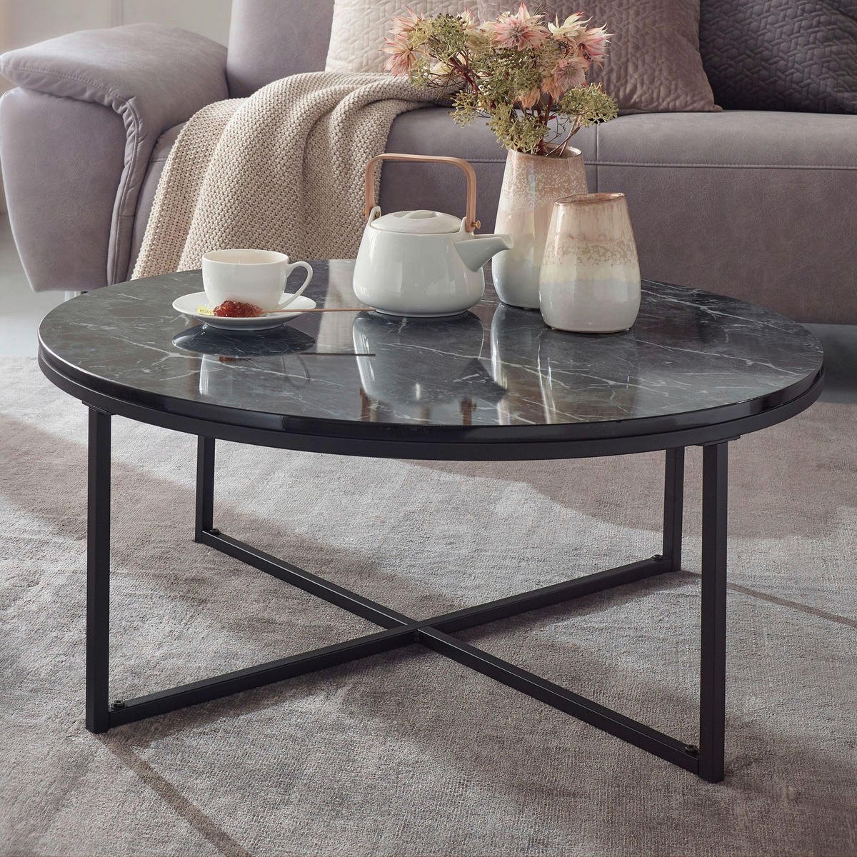 image.title Couchtisch schwarz Marmor Optik schwarz B/H/T: ca. xx cm