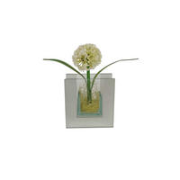POCOline Vase klar Glas B/H/L: ca. 4x9x8,5 cm Spiegelvase_eckig - klar (8,50/4,00/9,00cm) - POCOline