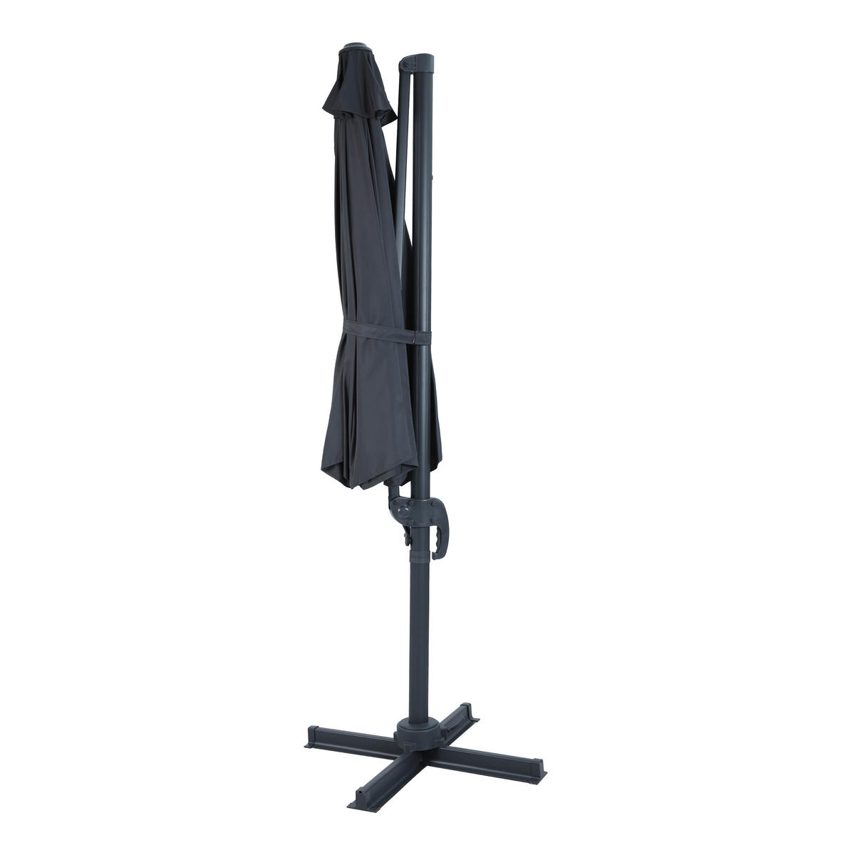 AXI Outdoor Living Ampelschirm Marisol grau Metall B/H/L: ca. 300x235x300 cm Marisol - anthrazit/grau (300,00/300,00/235,00cm) - AXI Outdoor Living