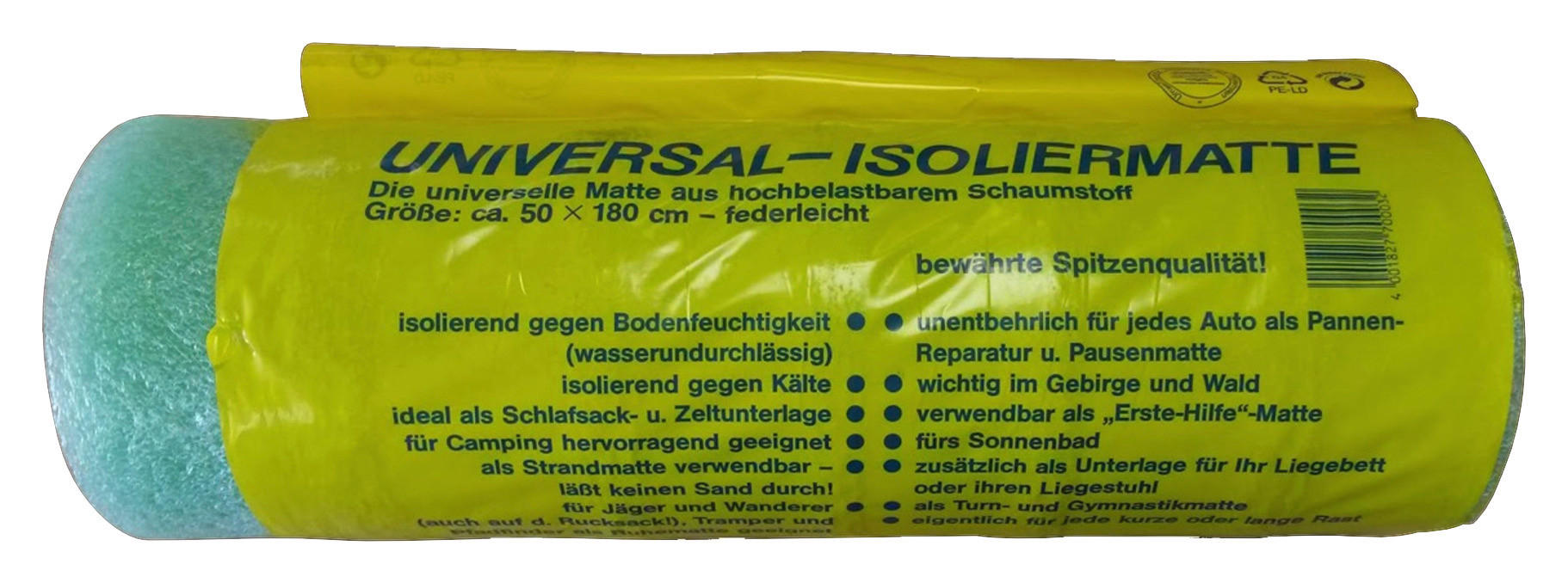 Grasekamp Isoliermatte hellgrün Kunststoff B/H/L: ca. 50x1x180 cm Isoliermatte - hellgrün (180,00/50,00/1,00cm) - Grasekamp