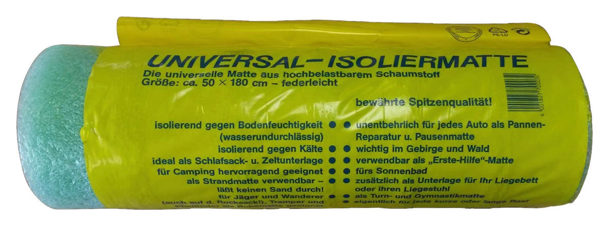 Grasekamp Isoliermatte hellgrün Kunststoff B/H/L: ca. 50x1x180 cm Isoliermatte - hellgrün (180,00/50,00/1,00cm) - Grasekamp