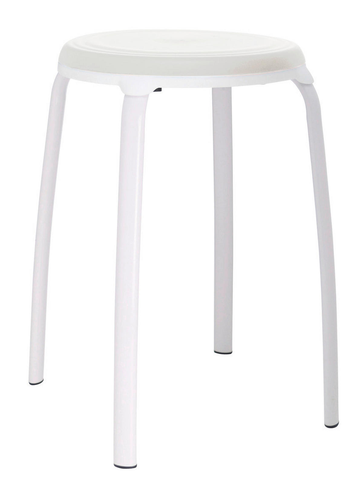 Badhocker weiß Eisen Badhocker Graz - weiß (31,50/31,50/47,00cm) - Axentia