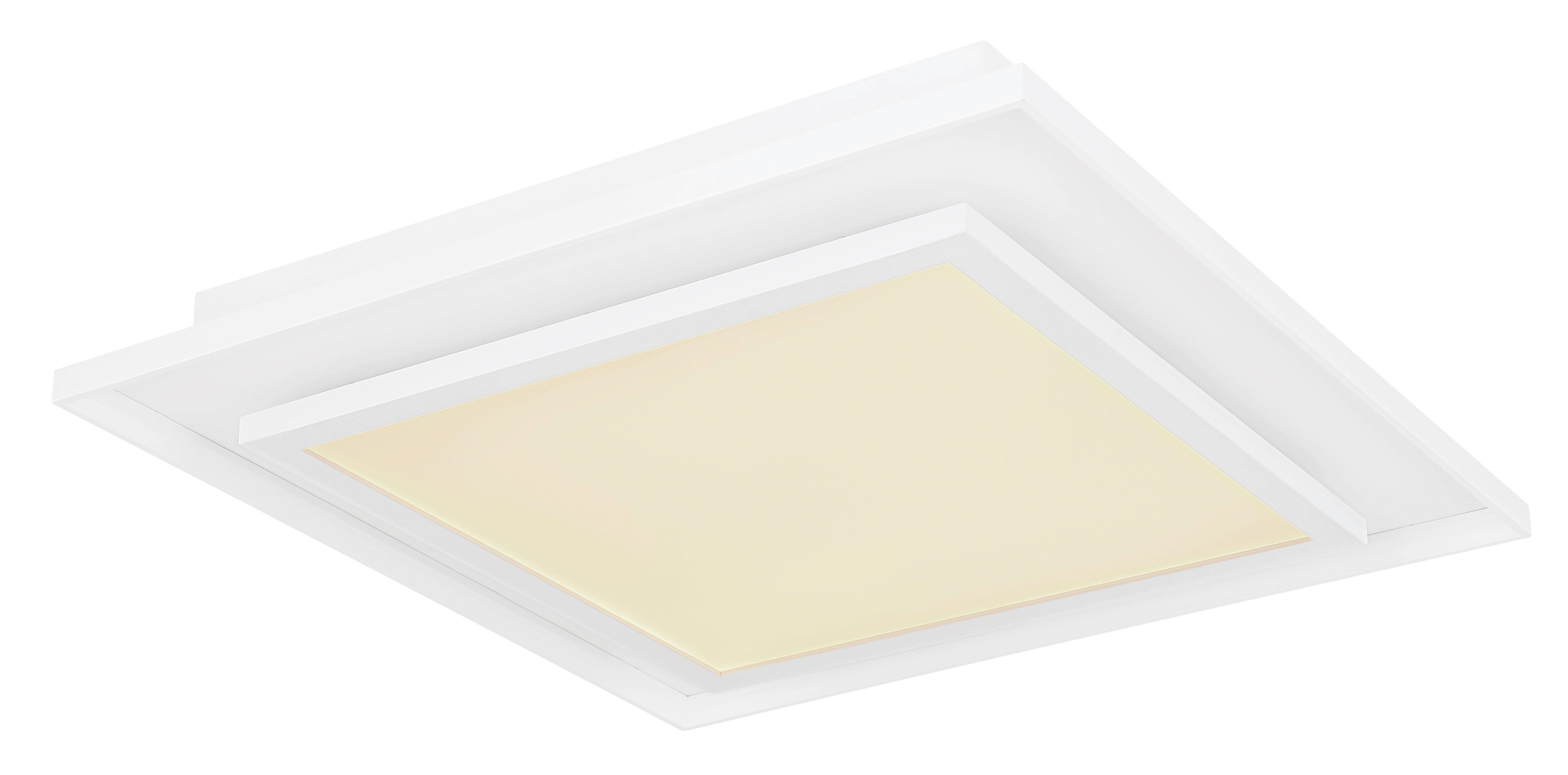 GLOBO LED-Pendelleuchte weiß Metall B/H/T: ca. 44,3x6,3x44,3 cm MURPHY - weiß (44,30/6,30/44,30cm) - GLOBO