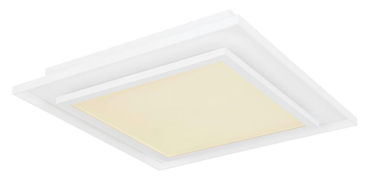GLOBO LED-Pendelleuchte weiß Metall B/H/T: ca. 44,3x6,3x44,3 cm MURPHY - weiß (44,30/6,30/44,30cm) - GLOBO