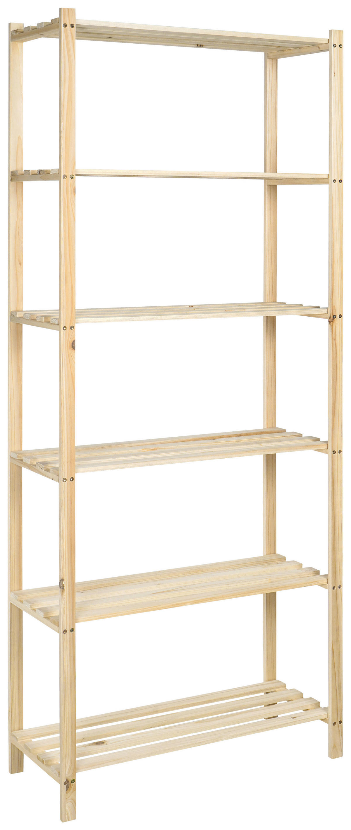 Holzregal natur Holz B/H/T: ca. 75x185x30 cm Holzregal 185x75x30cm - natur (75,00/185,00/30,00cm)