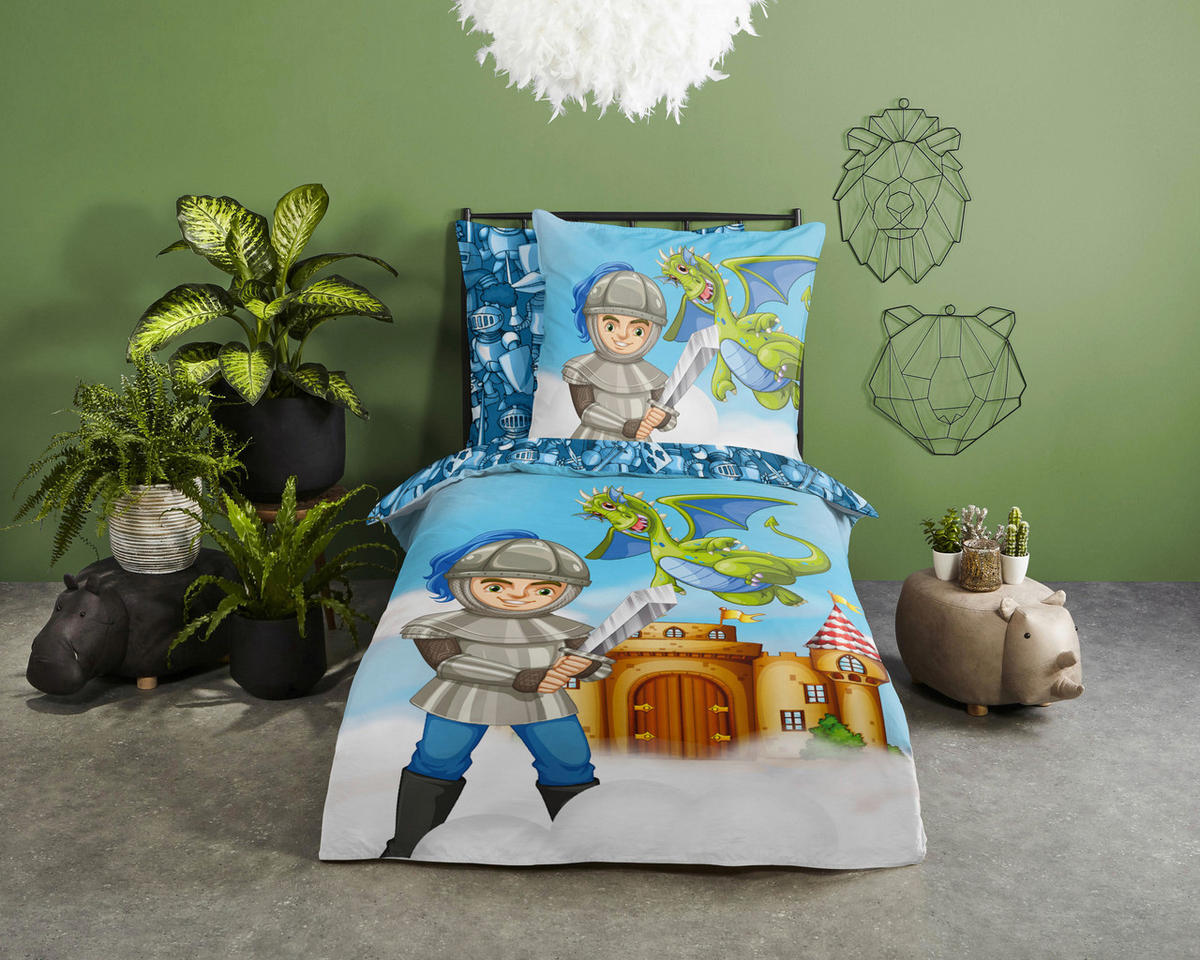 Baumwoll Bettwäsche Knight Renforce Knight - Multi (135,00/200,00cm) - Good Morning