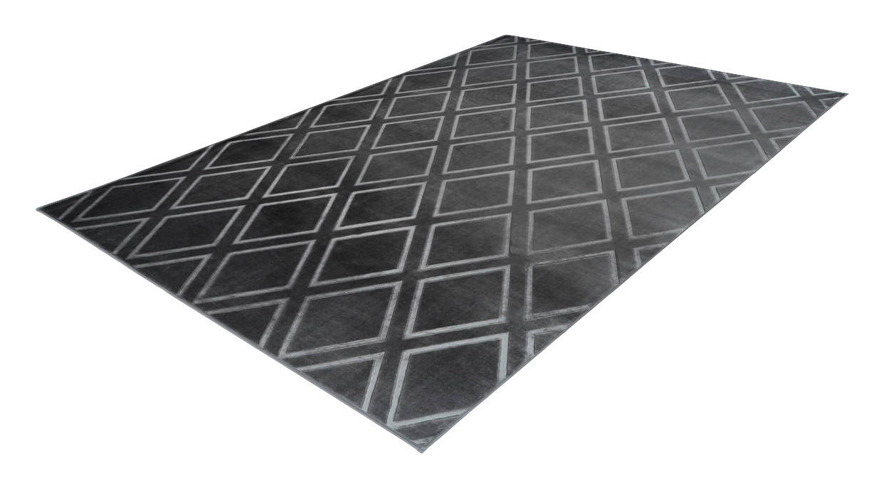 360Living Teppich Monroe anthrazit B/L: ca. 80x150 cm Monroe - anthrazit (80,00/150,00cm) - 360Living