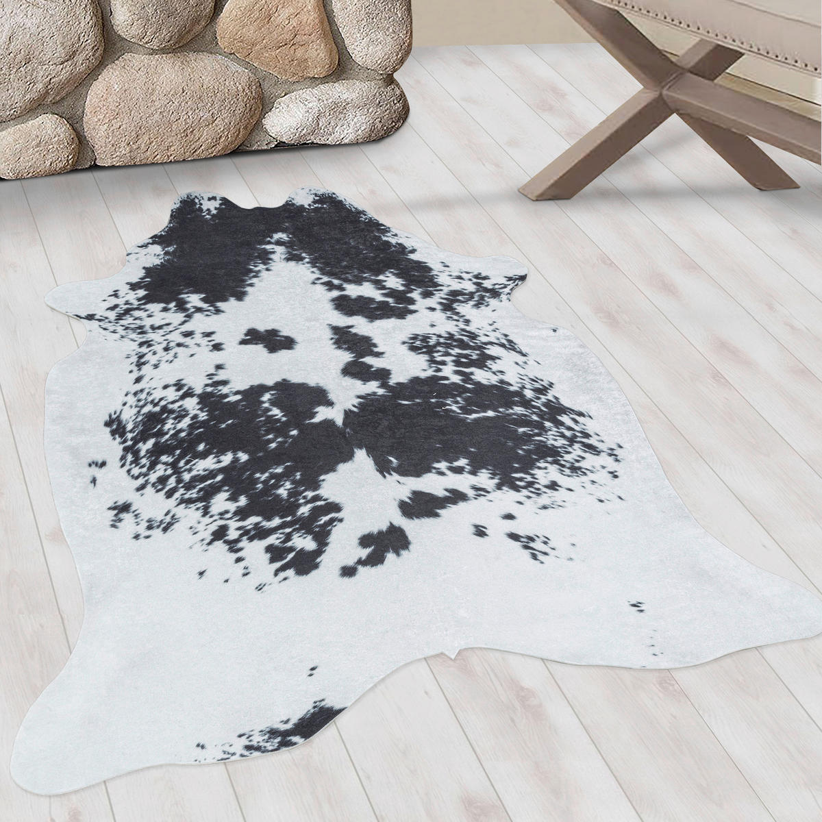 Ayyildiz Teppich ETOSHA schwarz B/L: ca. 150x200 cm ETOSHA - schwarz (150,00/200,00cm) - Ayyildiz