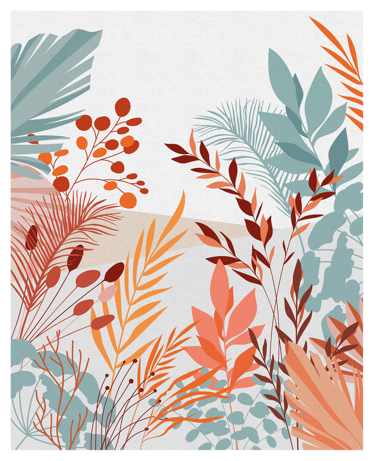 Komar Fototapete Aspiring Colours Blumen B/L: ca. 200x250 cm Aspiring Colours - (200,00/250,00cm) - Komar