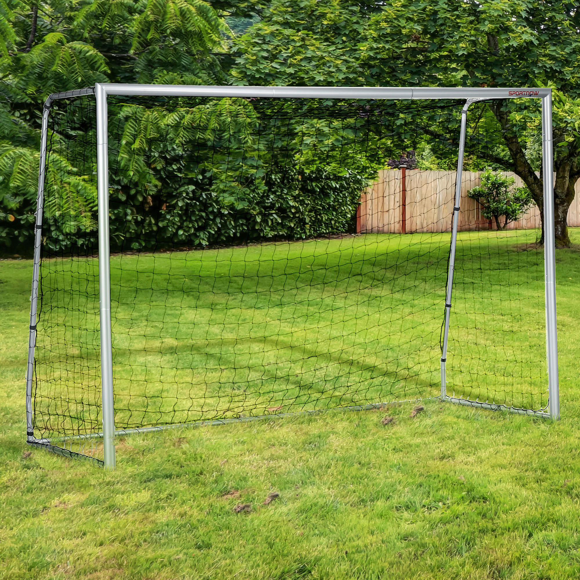 SPORTNOW Fußballtor grau Polyethylen B/H/L: ca. 120x200x300 cm Fußballtor - grau (300,00/120,00/200,00cm) - SPORTNOW
