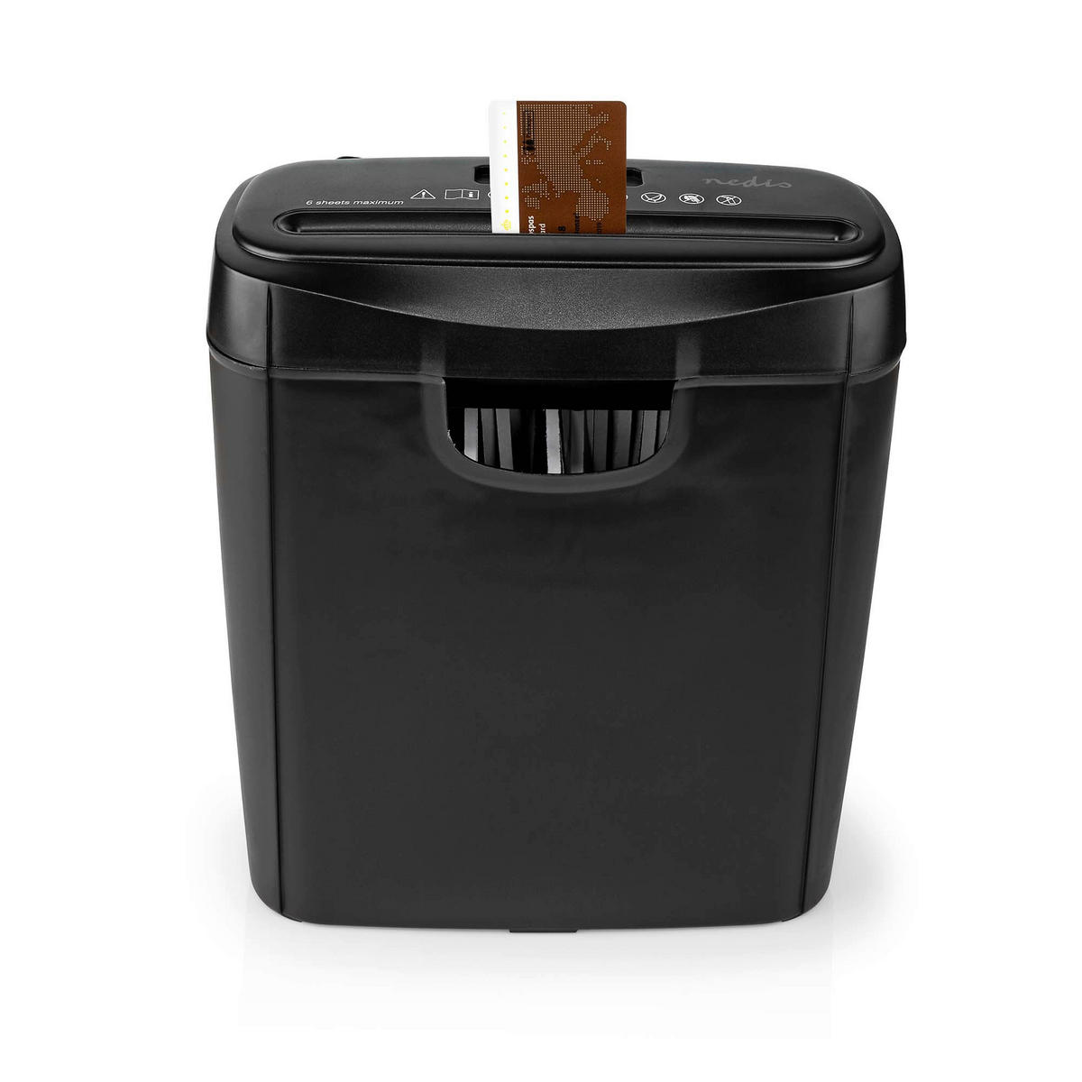 Nedis Aktenvernichter schwarz Aktenvernichter_Nedis 10l - schwarz (13,50/28,60/32,50cm) - Nedis