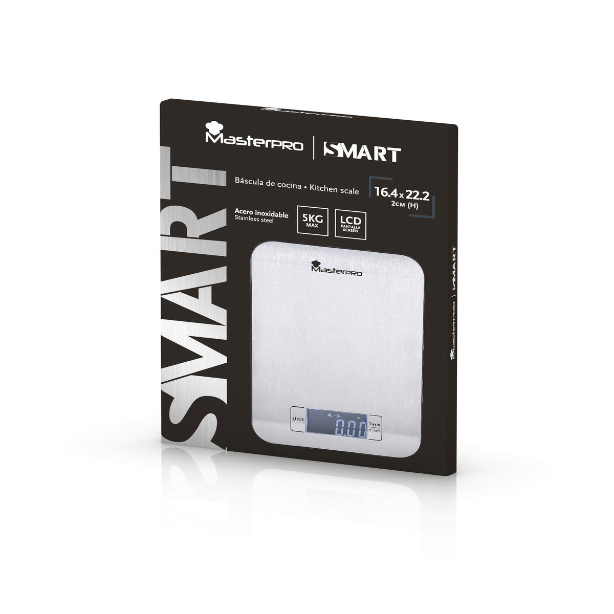 MASTERPRO Küchenwaage Smart grau Edelstahl Smart - grau - MASTERPRO