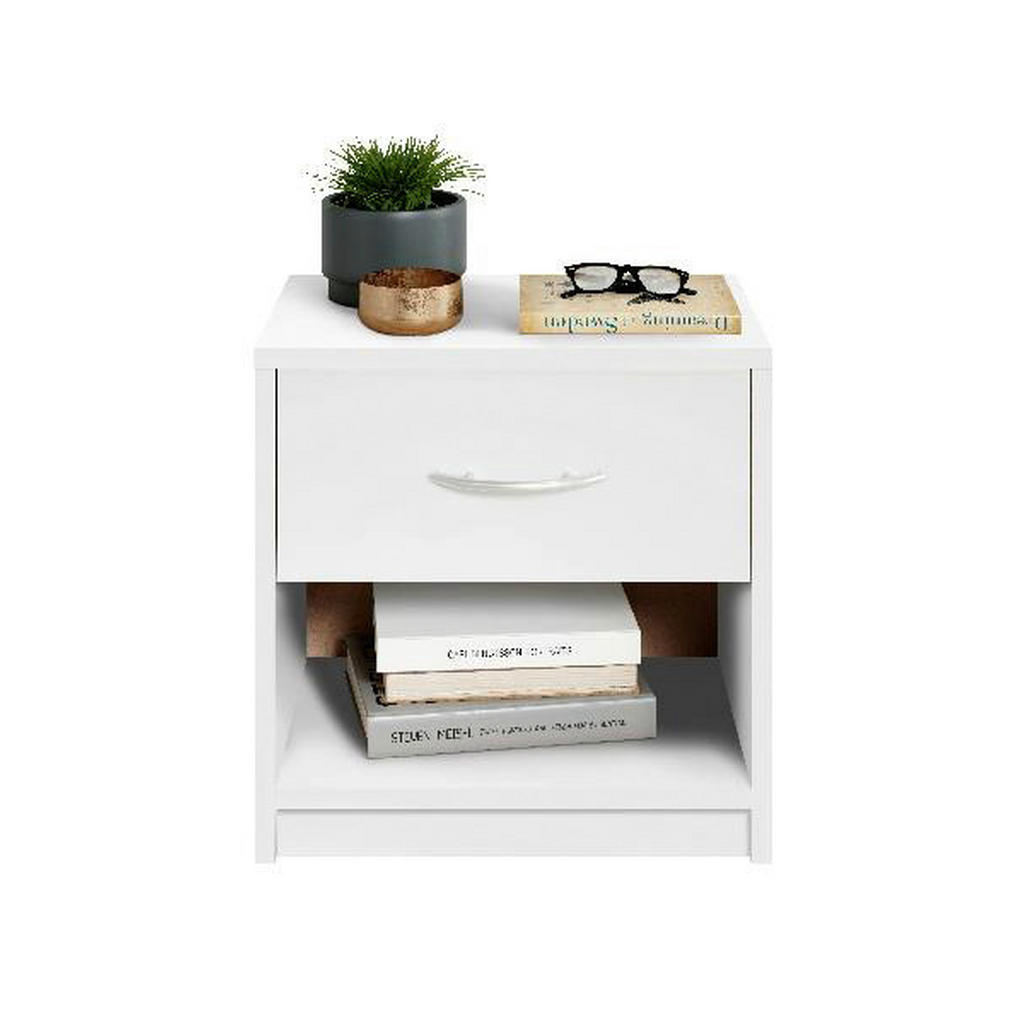 Thumbnail - Nachtkonsole Pepe weiß B/H/T: ca. 39x41x28 cm