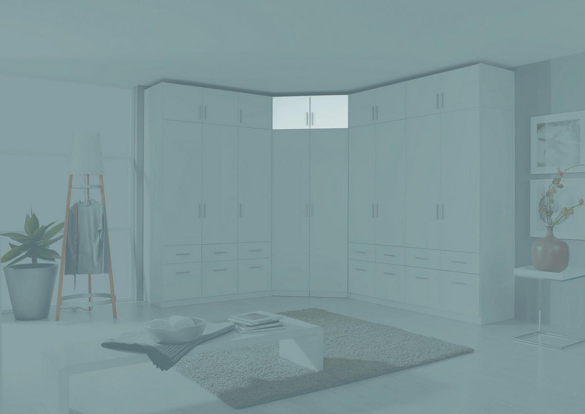 Eckschrankaufsatz Celle  B/H/T: ca. 117x39x117 cm Celle - weiß/Alpinweiß (117,00/39,00/117,00cm)