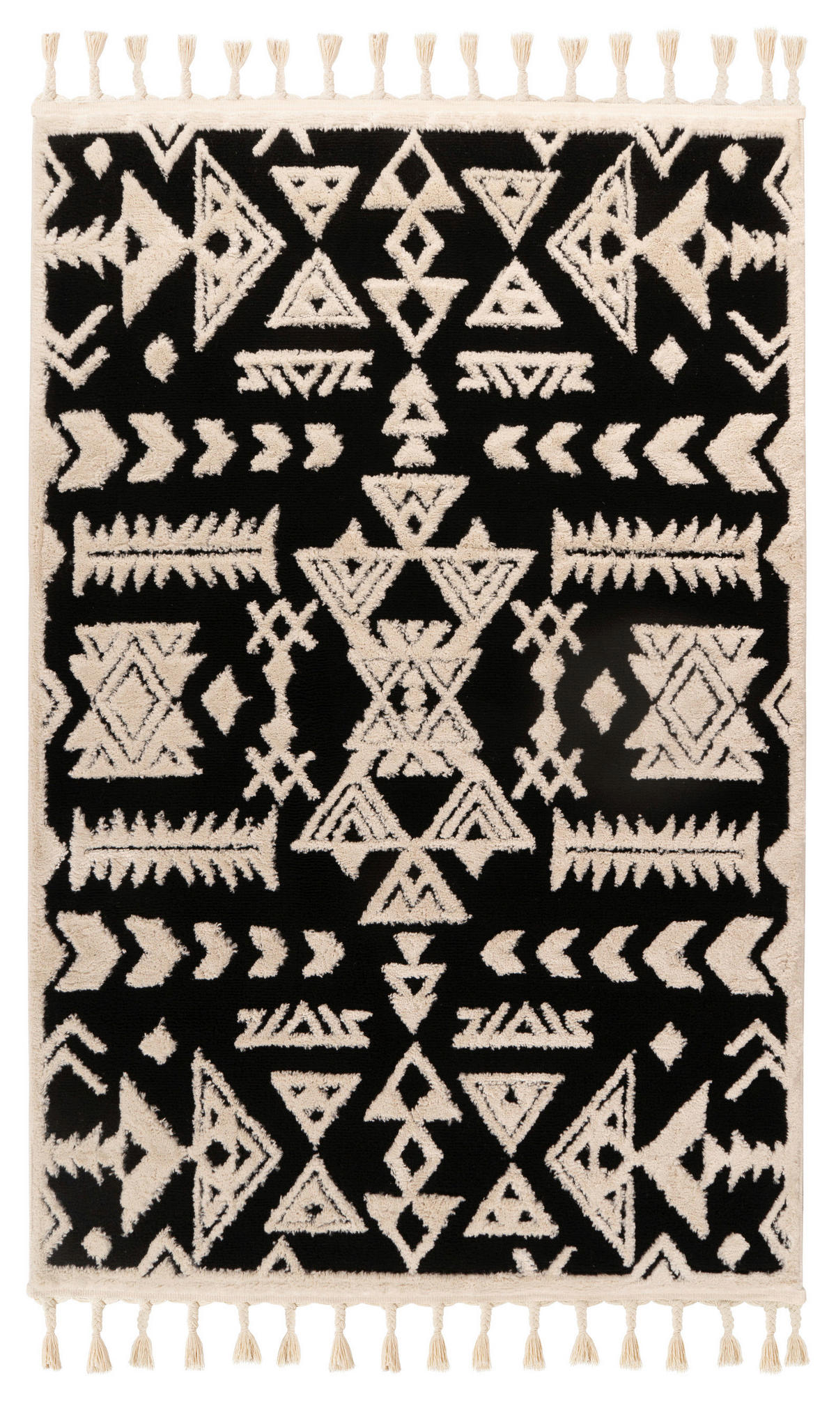 360Living Teppich Lovis schwarz B/L: ca. 120x170 cm Lovis - schwarz (120,00/170,00cm) - 360Living