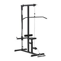 HOMCOM Kraftstation schwarz Stahl B/H/T: ca. 107x190x120 cm Kraftstation - schwarz (107,00/190,00/120,00cm) - HOMCOM