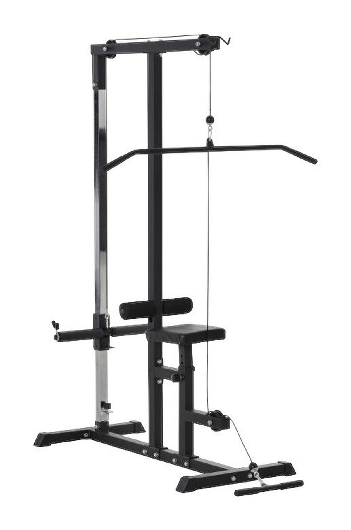 HOMCOM Kraftstation schwarz Stahl B/H/T: ca. 107x190x120 cm Kraftstation - schwarz (107,00/190,00/120,00cm) - HOMCOM