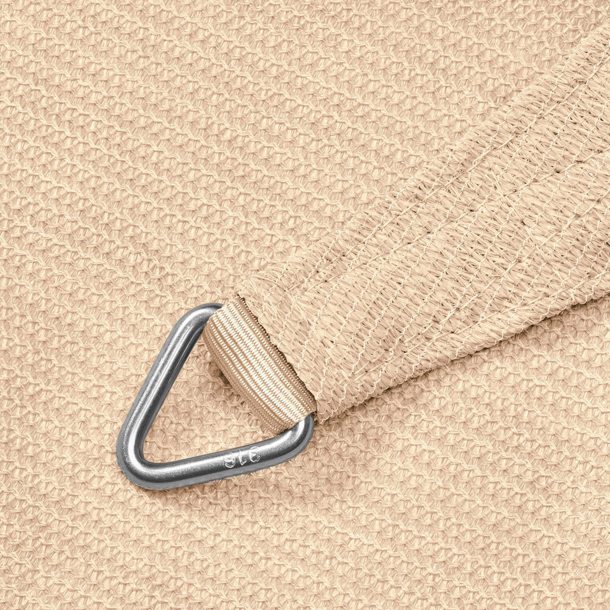 PLATINUM Sonnensegel Coolfit altweiß Polyethylen B/H/L: ca. 360x1x360 cm Coolfit - altweiß (360,00/360,00/1,00cm) - PLATINUM