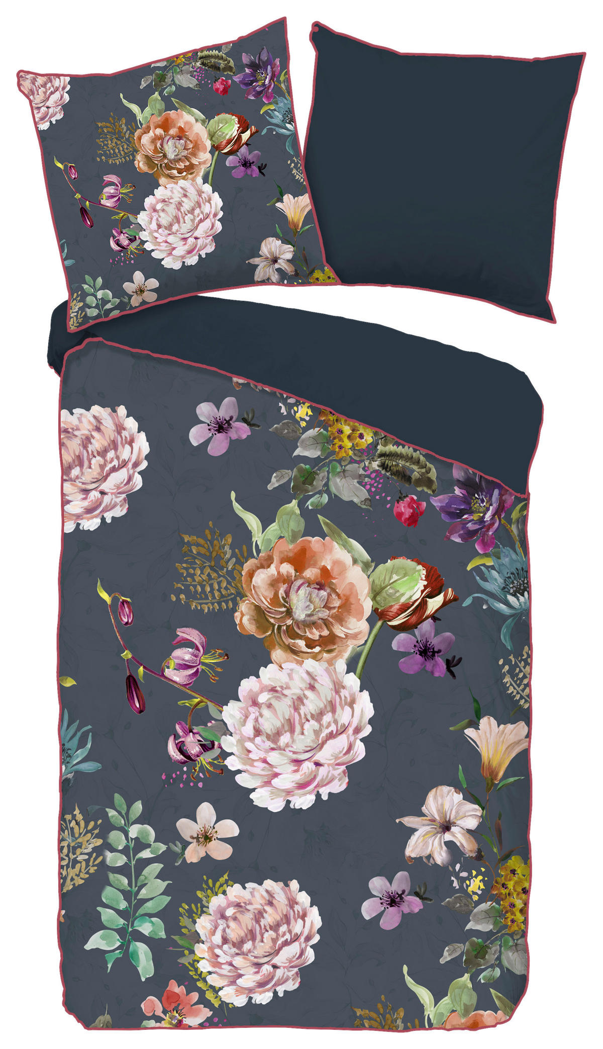 Baumwoll Bettwäsche Parma Satin Parma - anthrazit (135,00/200,00cm) - Descanso