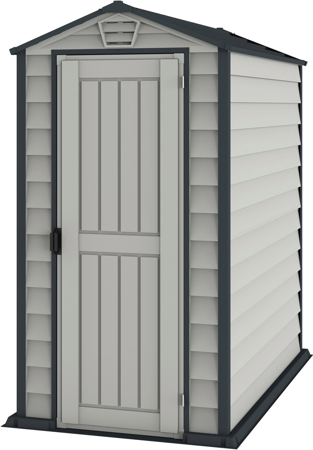 VCM Gerätehaus grau B/H/L: ca. 104x192x180 cm Gerätehaus mit Drehtür - grau (180,00/104,00/192,00cm) - VCM