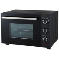 POCOline Mini-Backofen silber Metall B/H/L: ca. 42,6x33,7x51,1 cm Mini-Backofen 30l Lesbos - schwarz/silber (51,10/42,60/33,70cm) - POCOline