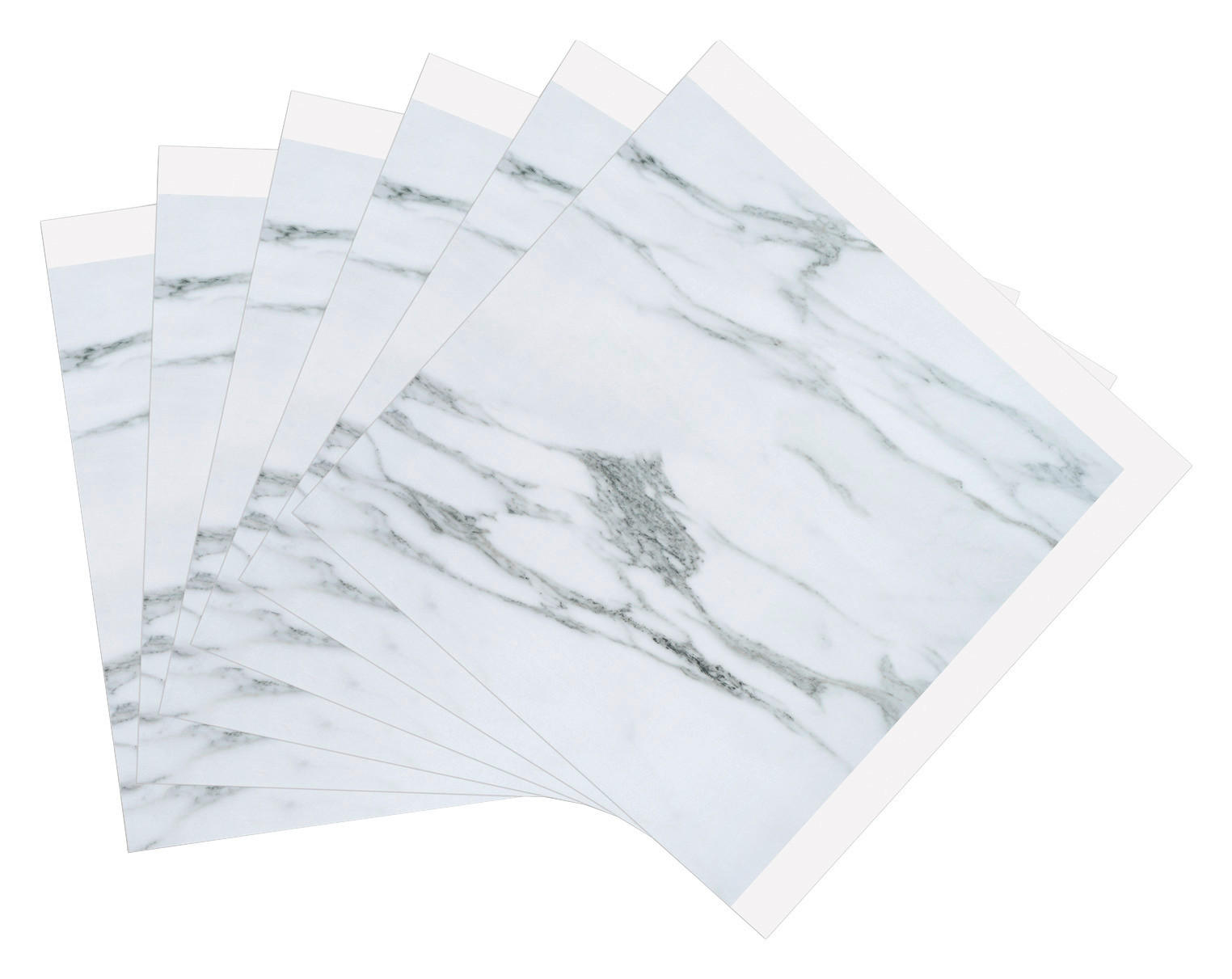 d-c-fix Wandfliese weiß B/L: ca. 30,5x30,5 cm Wandfliese_selbstklebend 6Stck. - weiß/grau (30,50/30,50cm) - d-c-fix