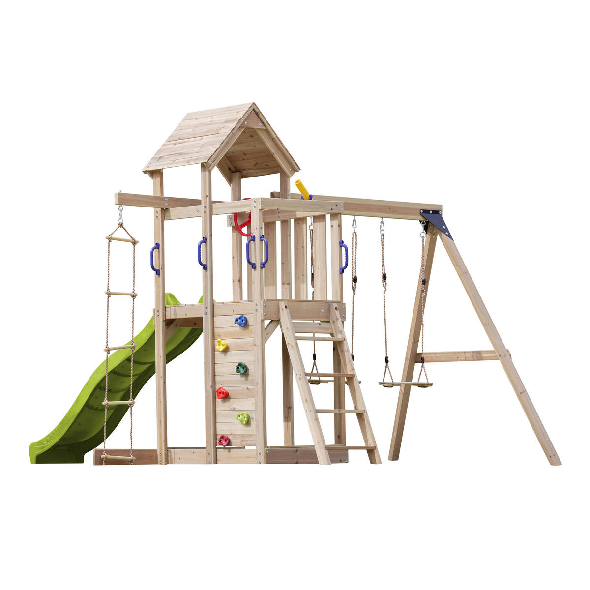 AXI Spielturm Moos grün B/H/L: ca. 342x267x375 cm Moos - braun/grün (375,00/342,00/267,00cm) - AXI