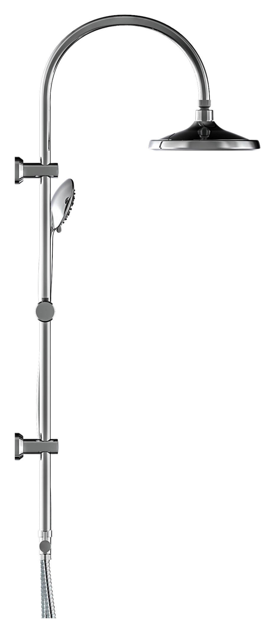 SOMMERREGEN Überkopf-Brauseset SOMMERREGEN Chrom B/H/T: ca. 27x78x8,5 cm SOMMERREGEN - Chrom (27,00/78,00/8,50cm) - Eisl
