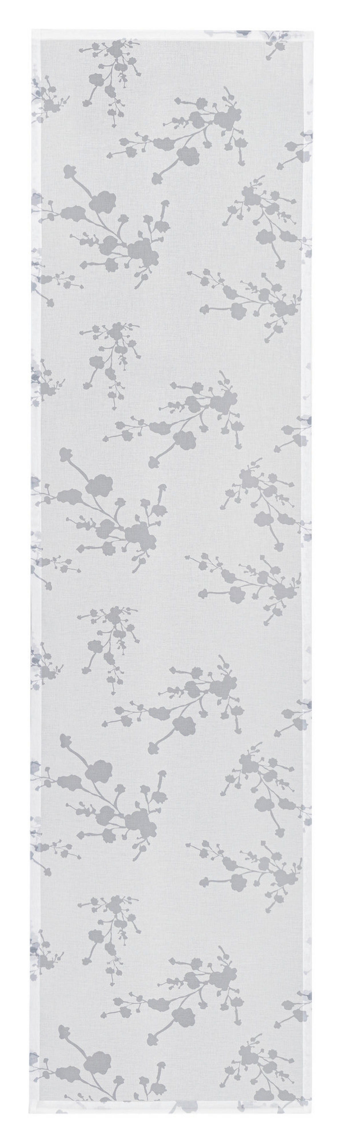 Happy Home Schiebevorhang Ranke grau B/L: ca. 60x245 cm Ranke - weiß/grau (60,00/245,00cm) - Happy Home