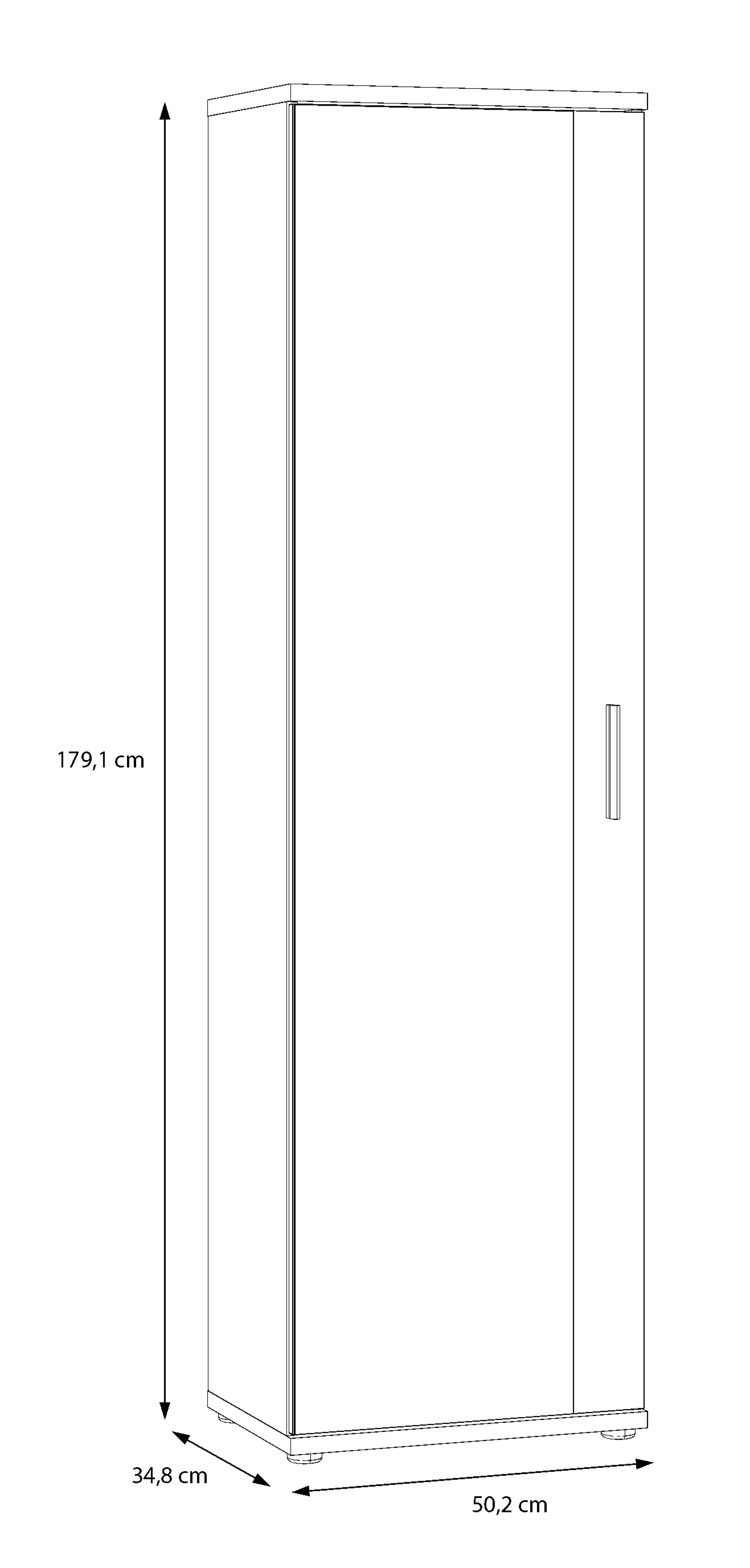 Mehrzweckschrank  weiß B/H/T: ca. 50x17...