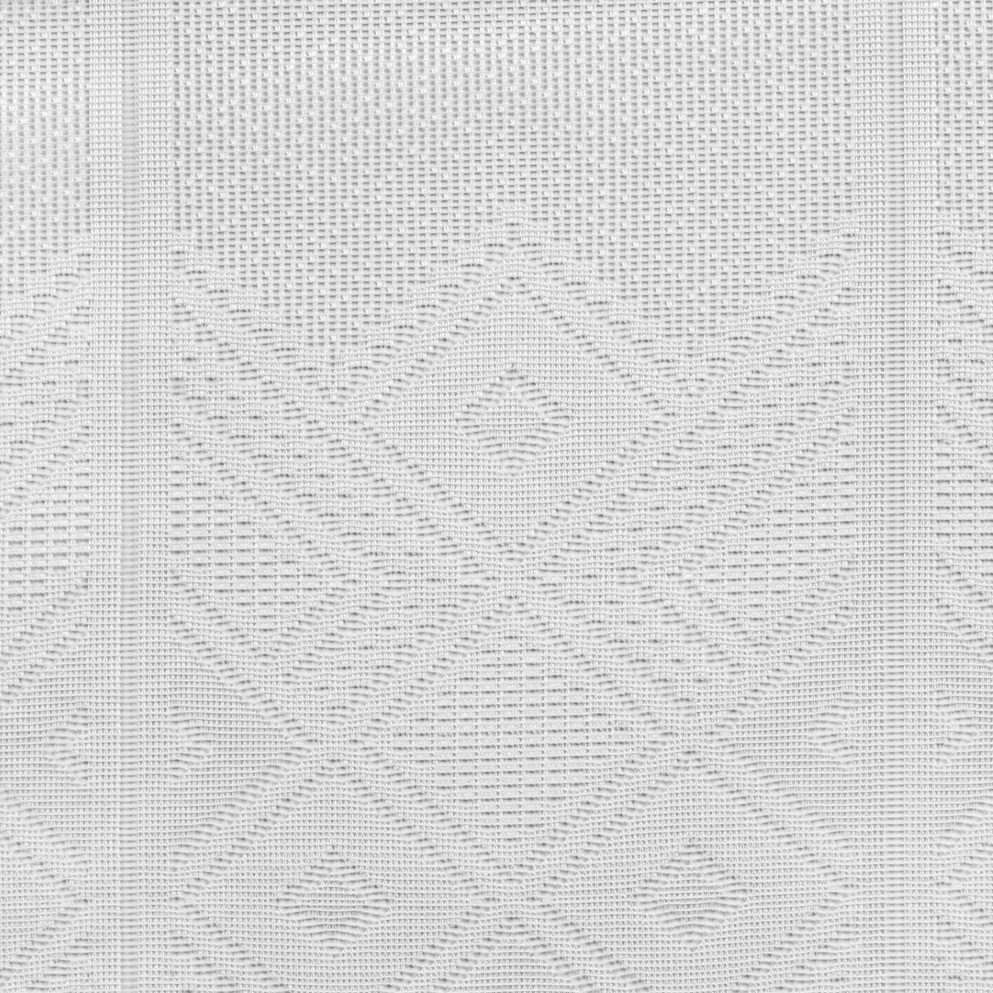 Scheibengardinen-Meterware weiß H: ca. 115 cm Scheibengardine Jacquard - weiß (115,00cm)