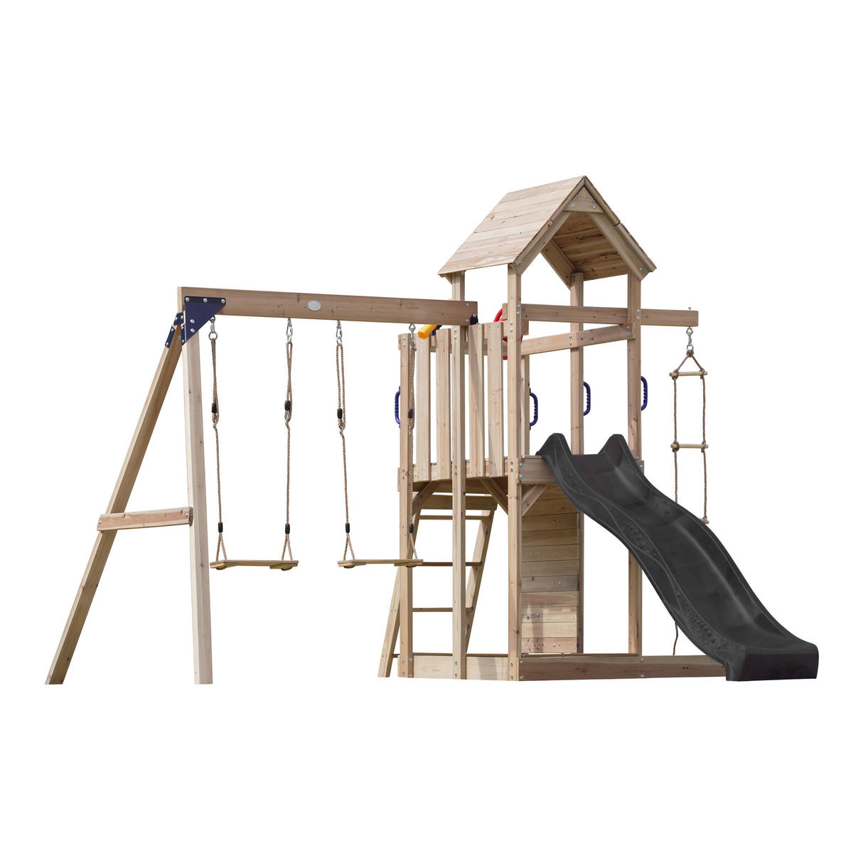 AXI Spielturm Moos braun B/H/L: ca. 342x267x375 cm Moos - braun/grau (375,00/342,00/267,00cm) - AXI
