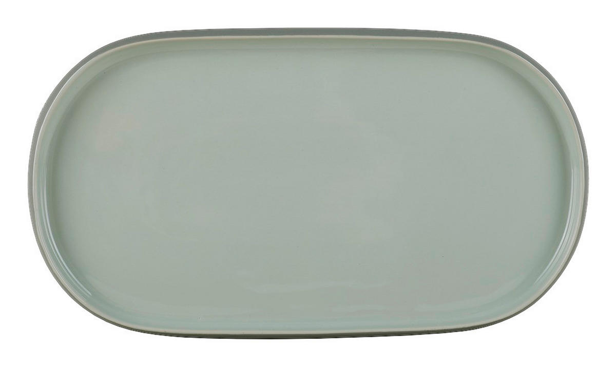 Servierplatte mint Steinzeug D: ca. 36,4 cm Servierplatte_Modern - mint (36,40cm)