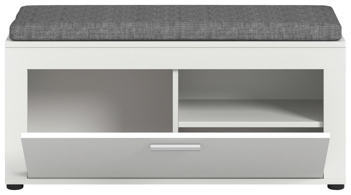 Sitzbank JAM weiß B/H/T: ca. 100x44x35 cm JAM - weiß (100,00/44,00/35,00cm) - xonox.home