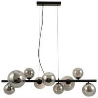 Pendelleuchte Alexandra schwarz Metall B/H/T: ca. 86x120x31,5 cm G9 9 Brennstellen Pendelleuchte_Alexandra - schwarz (86,00/120,00/31,50cm)