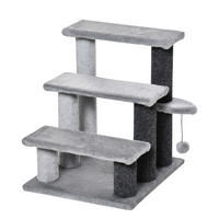PawHut Haustiertreppe grau Polyester B/H/L: ca. 40x48x45 cm Haustiertreppe - grau (45,00/40,00/48,00cm) - PawHut
