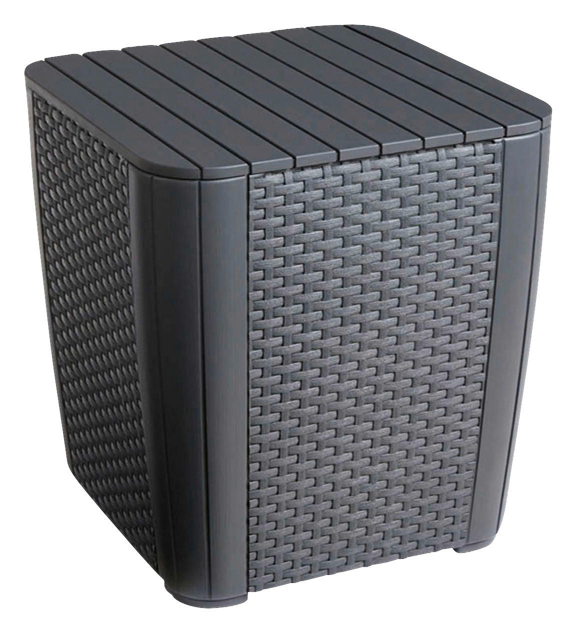 Jardin Aufbewahrungstisch Luzon Graphit Kunststoff B/H/L: ca. 39x43x39 cm Luzon - Graphit (39,00/39,00/43,00cm) - Jardin