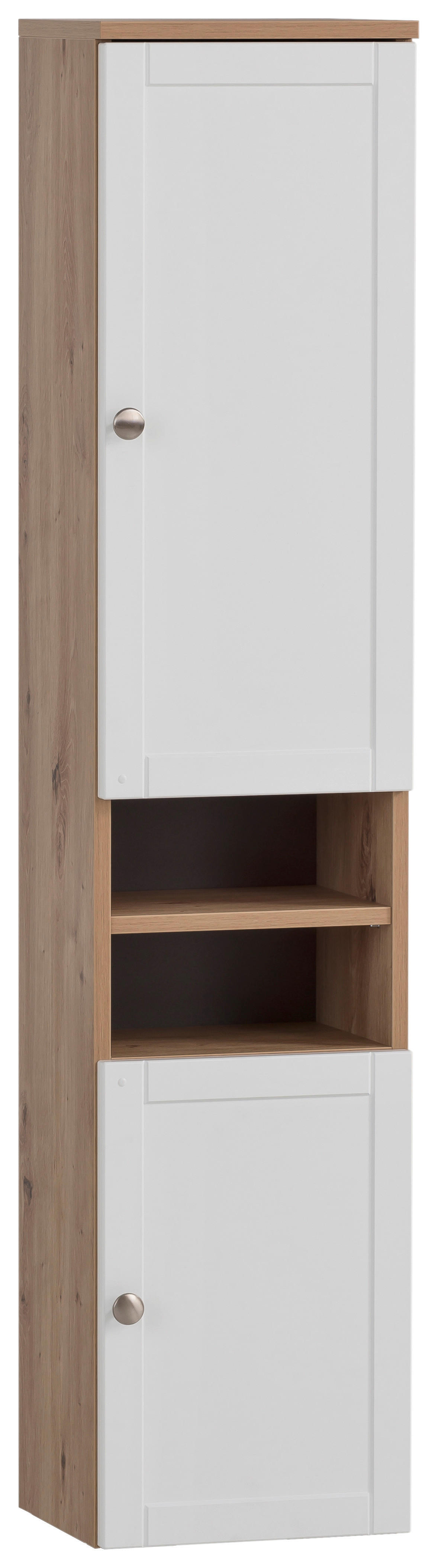 Hochschrank Jesper Eiche Artisan Nachbildung weiß matt B/H/T: ca. 30,3x138,3x25,4 cm Jesper - Eiche/weiß (30,30/138,30/25,40cm) - Möbelpartner