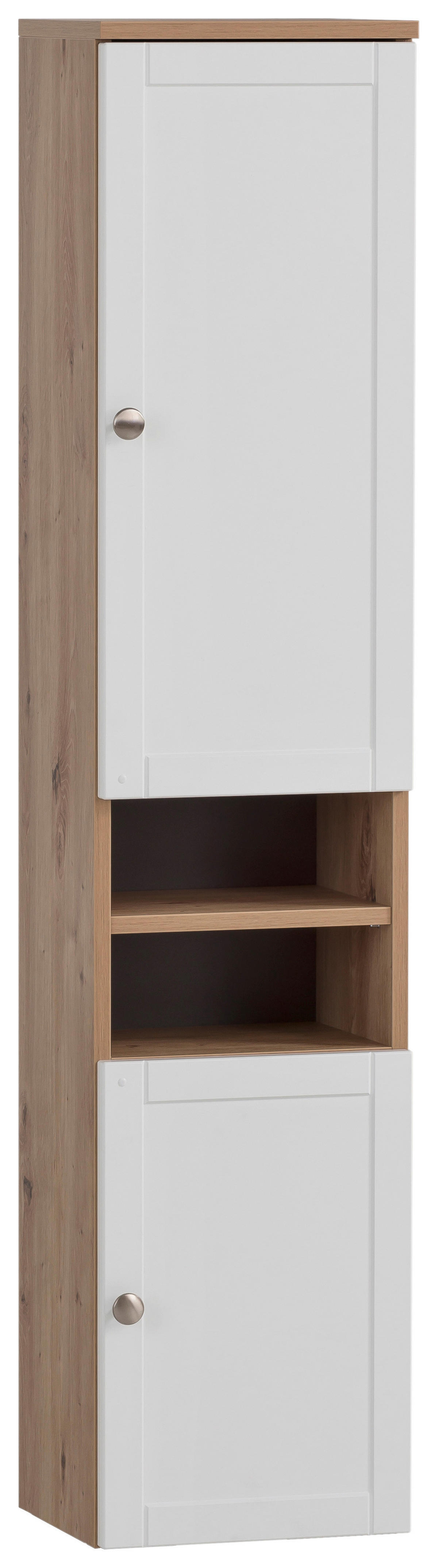 Hochschrank Jesper Eiche Artisan Nachbildung weiß matt B/H/T: ca. 30,3x138,3x25,4 cm Jesper - Eiche/weiß (30,30/138,30/25,40cm) - Möbelpartner