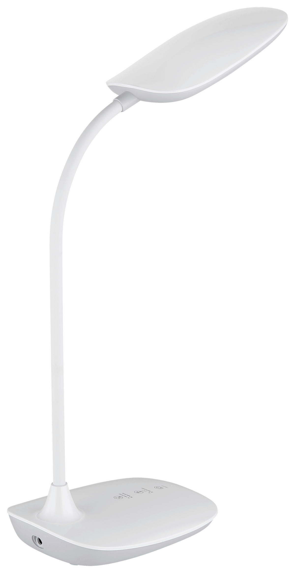 GLOBO LED-Tischleuchte weiß Silikon Kunststoff B/H/T: ca. 13,6x40x28 cm BOTAL - weiß (13,60/40,00/28,00cm) - GLOBO